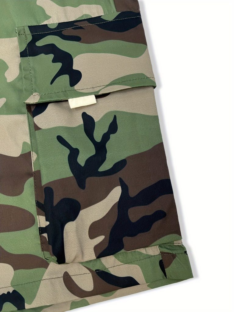 shorts-cargo-homme-a-motif-camouflage