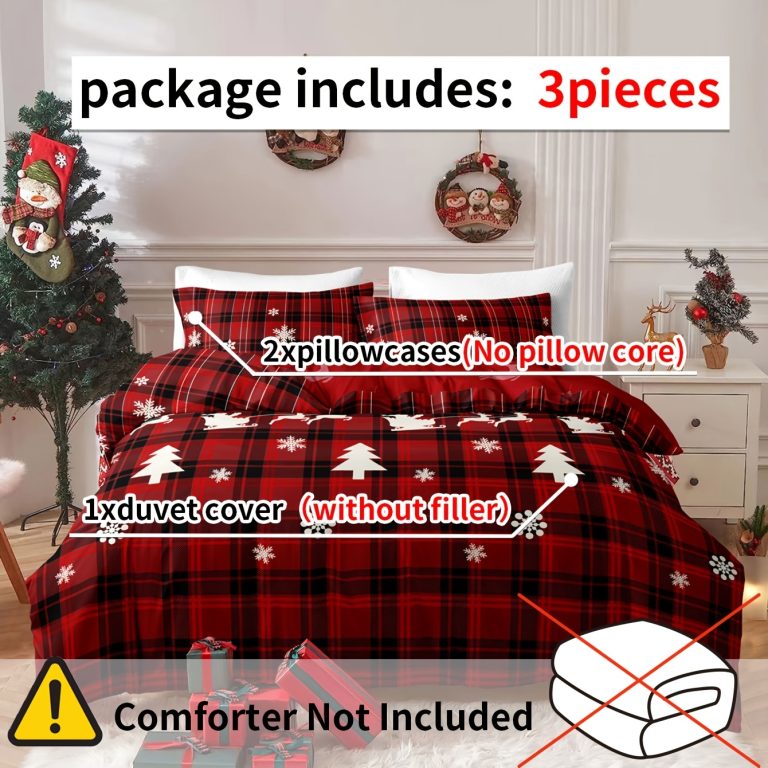 ensemble-de-housses-de-couette-de-noel-motif-checkered-avec-sapin-et-elan